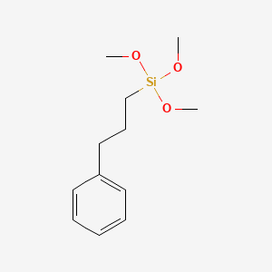 molecular formula C12H20O3Si B6319947 (3-Phenylpropyl)trimethoxysilane, 97% CAS No. 152958-90-2