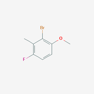 molecular formula C8H8BrFO B6319958 2-Bromo-4-fluoro-1-methoxy-3-methylbenzene CAS No. 220901-65-5