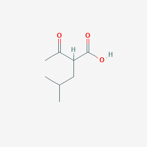 molecular formula C8H14O3 B6319988 2-Acetyl-4-methyl-pentanoic acid CAS No. 5699-53-6