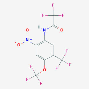 2,2,2-Trifluoro-N-[2-nitro-4-(trifluoromethoxy)-5-(trifluoromethyl)phenyl]acetamide