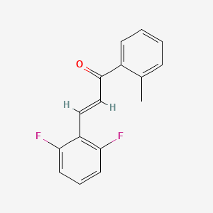 molecular formula C16H12F2O B6320126 3-(2,6-Difluorophenyl)-1-(2-methylphenyl)prop-2-en-1-one CAS No. 1061887-24-8
