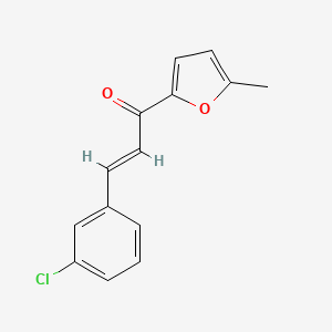 molecular formula C14H11ClO2 B6320129 (2E)-3-(3-Chlorophenyl)-1-(5-methylfuran-2-yl)prop-2-en-1-one CAS No. 1334721-80-0