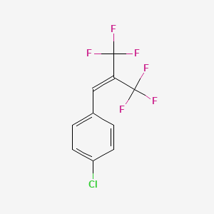 molecular formula C10H5ClF6 B6320133 4-[3,3,3-Trifluoro-2-(trifluoromethyl)propen-1-yl]chlorobenzene CAS No. 99903-56-7