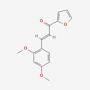 molecular formula C15H14O4 B6320134 (2E)-3-(2,4-Dimethoxyphenyl)-1-(furan-2-yl)prop-2-en-1-one CAS No. 151135-90-9