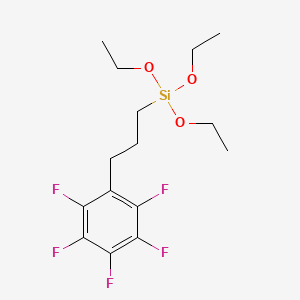 molecular formula C15H21F5O3Si B6320146 1,2,3,4,5-Pentafluoro-6-[3-(triethoxysilyl)propyl]-benzene, 95% CAS No. 1675222-60-2