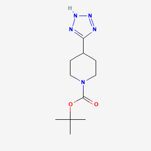 molecular formula C11H19N5O2 B6320149 tert-Butyl 4-(1H-tetrazol-5-yl)piperidine-1-carboxylate CAS No. 91419-58-8