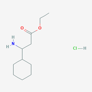 molecular formula C11H22ClNO2 B6320167 3-Amino-3-cyclohexyl-propionic acid ethyl ester hydrochloride CAS No. 100049-94-3