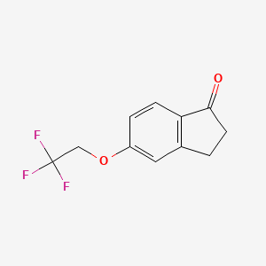 molecular formula C11H9F3O2 B6320204 5-(2,2,2-Trifluoroethoxy)-1-indanone CAS No. 255896-19-6