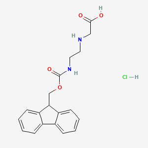 molecular formula C19H21ClN2O4 B6320213 H-Aeg(Fmoc)-OH*HCl, 99% CAS No. 172405-44-6