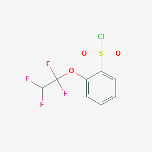 molecular formula C8H5ClF4O3S B6320221 (Pentafluoroethoxy)benzenesulfonyl chloride CAS No. 82096-98-8