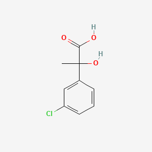 molecular formula C9H9ClO3 B6320232 2-(3-Chlorophenyl)-2-hydroxypropanoic acid CAS No. 81170-14-1