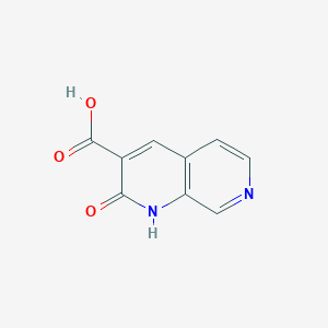 molecular formula C9H6N2O3 B6320248 2-Oxo-1,2-dihydro-1,7-naphthyridine-3-carboxylic acid, 97% CAS No. 1456507-52-0