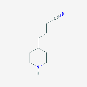 molecular formula C9H16N2 B6320298 4-(4-Piperidyl)butanenitrile CAS No. 408538-41-0