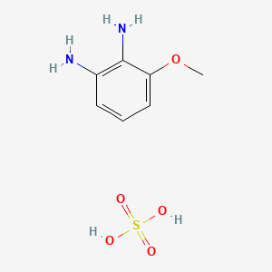 molecular formula C7H12N2O5S B6320300 3-Methoxy-benzene-1,2-diamine, hydrosulphate, 95%;  hydrosulphate CAS No. 659729-60-9