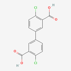 5-(3-Carboxy-4-chlorophenyl)-2-chlorobenzoic acid, 95%