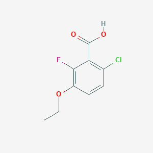 molecular formula C9H8ClFO3 B6320323 6-Chloro-3-ethoxy-2-fluorobenzoic acid CAS No. 2385350-59-2