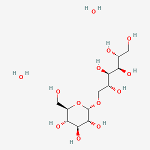 molecular formula C12H28O13 B6320337 1-O-alpha-D-Glucopyranosyl-D-mannitol dihydrate, 98% CAS No. 174060-42-5