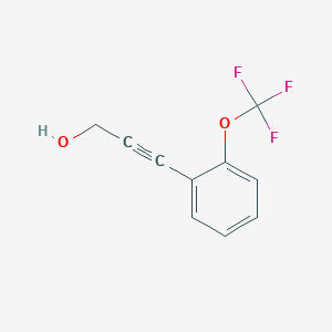 molecular formula C10H7F3O2 B6320367 3-(2-Trifluoromethoxy-phenyl)-prop-2-yn-1-ol, 97% CAS No. 1141049-59-3