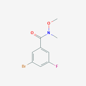 molecular formula C9H9BrFNO2 B6320460 3-Bromo-5-fluoro-N-methoxy-N-methylbenzamide CAS No. 1339239-30-3