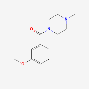 B6320543 (3-Methoxy-4-methylphenyl)(4-methylpiperazin-1-yl)methanone CAS No. 1378319-66-4
