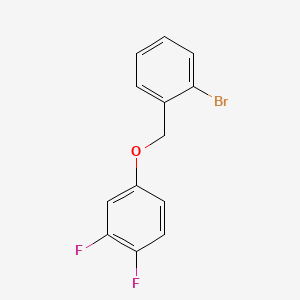 B6320547 4-(2-Bromobenzyloxy)-1,2-difluorobenzene, 97% CAS No. 834884-91-2