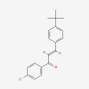 B6320589 (2E)-3-(4-tert-Butylphenyl)-1-(4-chlorophenyl)prop-2-en-1-one CAS No. 1449400-16-1