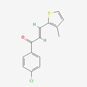 B6320591 (2E)-1-(4-Chlorophenyl)-3-(3-methylthiophen-2-yl)prop-2-en-1-one CAS No. 77869-12-6