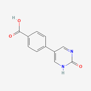B6320641 5-(4-Carboxyphenyl)-2-hydroxypyrimidine, 95% CAS No. 1111103-99-1