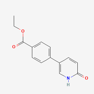 5-(4-Ethoxycarbonylphenyl)-2-hydroxypyridine, 95%