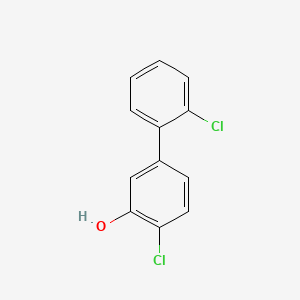 molecular formula C12H8Cl2O B6320782 2-Chloro-5-(2-chlorophenyl)phenol, 95% CAS No. 79881-39-3
