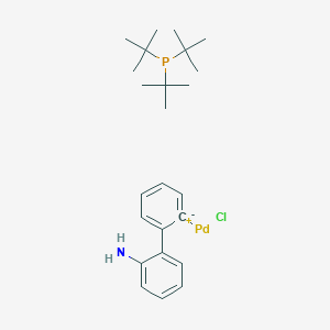 molecular formula C24H37ClNPPd B6320803 Chloro(tri-t-butylphosphine)(2'-amino-1,1'-biphenyl-2-yl)palladium(II), min. 98% CAS No. 1375325-71-5