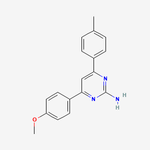molecular formula C18H17N3O B6320807 4-(4-Methoxyphenyl)-6-(4-methylphenyl)pyrimidin-2-amine CAS No. 1123744-75-1