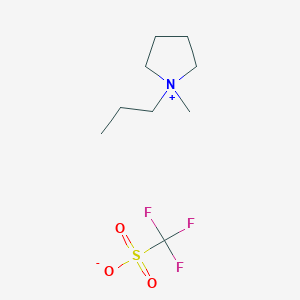 molecular formula C9H18F3NO3S B6320822 1-Methyl-1-propylpyrrolidinium triflate;  99% CAS No. 1224852-54-3