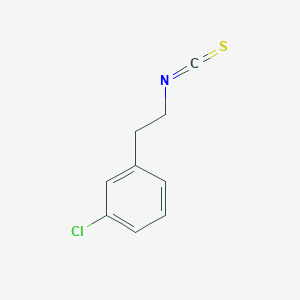 molecular formula C9H8ClNS B6320852 2-(3-Chlorophenyl)ethylisothiocyanate;  97% CAS No. 442689-72-7