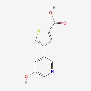 5-(2-Carboxythiophene-4-yl)-3-hydroxypyridine, 95%