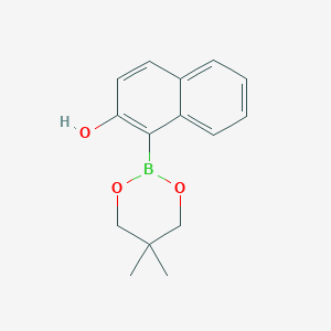 molecular formula C15H17BO3 B6320930 1-(5,5-Dimethyl-1,3,2-dioxaborinan-2-yl)-2-naphthol CAS No. 2096995-27-4