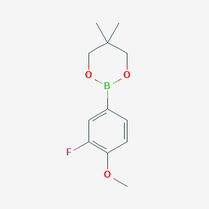 2-(3-Fluoro-4-methoxyphenyl)-5,5-dimethyl-1,3,2-dioxaborinane