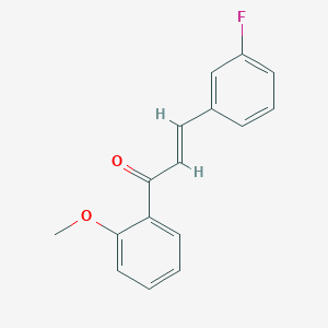 molecular formula C16H13FO2 B6320977 (2E)-3-(3-Fluorophenyl)-1-(2-methoxyphenyl)prop-2-en-1-one CAS No. 861427-56-7