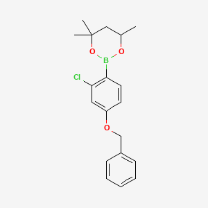 2-(4-Benzyloxy-2-chlorophenyl)-4,4,6-trimethyl-1,3,2-dioxaborinane