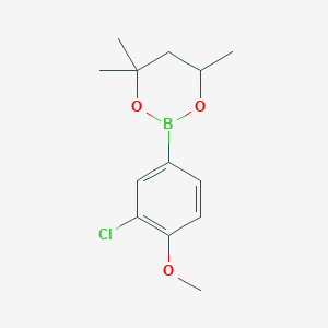 2-(3-Chloro-4-methoxyphenyl)-4,4,6-trimethyl-1,3,2-dioxaborinane