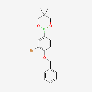 2-(4-Benzyloxy-3-bromophenyl)-5,5-dimethyl-1,3,2-dioxaborinane