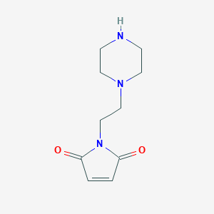 molecular formula C10H15N3O2 B063211 1-(2-Piperazin-1-ylethyl)pyrrole-2,5-dione CAS No. 190714-38-6