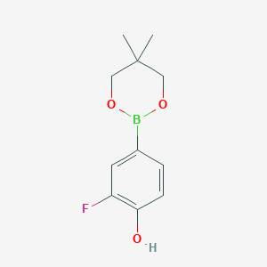 4-(5,5-Dimethyl-1,3,2-dioxaborinan-2-yl)-2-fluorophenol