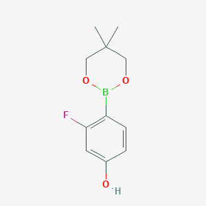 4-(5,5-Dimethyl-1,3,2-dioxaborinan-2-yl)-3-fluorophenol