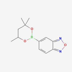 molecular formula C12H15BN2O3 B6321203 5-(4,4,6-Trimethyl-1,3,2-dioxaborinan-2-yl)-2,1,3-benzoxadiazole CAS No. 2096997-96-3