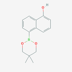 molecular formula C15H17BO3 B6321230 5-(5,5-Dimethyl-1,3,2-dioxaborinan-2-yl)-1-naphthol CAS No. 2096997-02-1