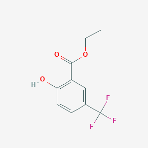 molecular formula C10H9F3O3 B6321241 Ethyl 2-hydroxy-5-(trifluoromethyl)benzoate CAS No. 1261620-38-5