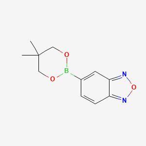 molecular formula C11H13BN2O3 B6321248 5-(5,5-Dimethyl-1,3,2-dioxaborinan-2-yl)-2,1,3-benzoxadiazole CAS No. 2096995-84-3