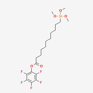 molecular formula C20H29F5O5Si B6321273 (11-Pentafluorophenylundecanoato)trimethoxysilane CAS No. 944721-52-2