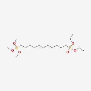 molecular formula C18H41O6PSi B6321274 (11-Diethylphosphonateundecyl)trimethoxysilane;  95% CAS No. 944721-48-6